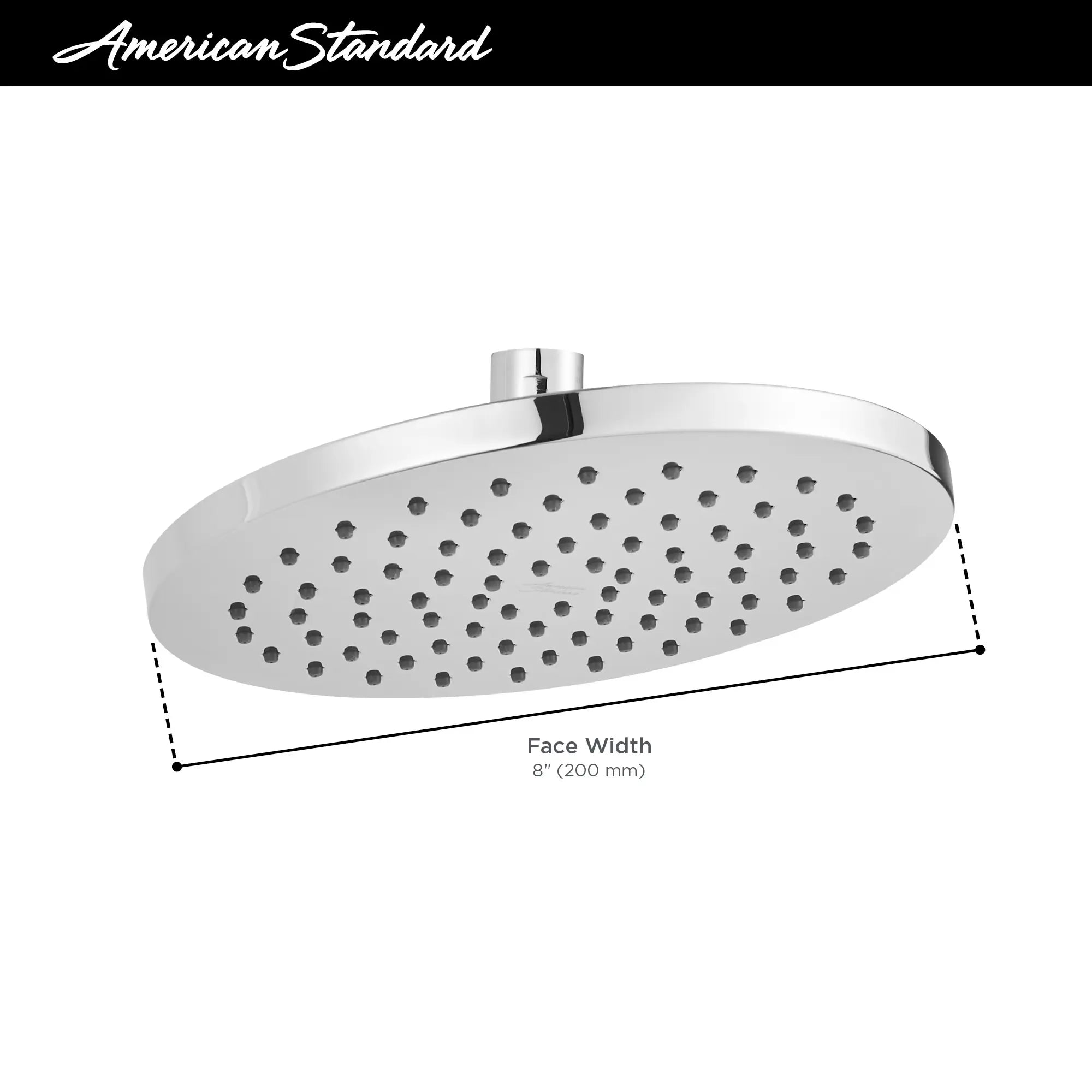 Studio® S 8-Inch 1.8 gpm/6.8 L/min Water-Saving Rain Showerhead // 1.8 GPM / MATTE BLACK // 67935_AS_Studio_S_1660527_1660528_Infographic_0_CDNwebp.webp