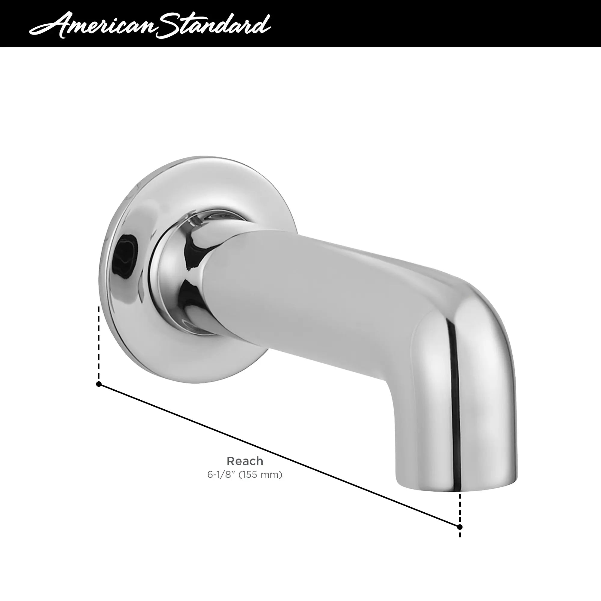 Studio® S 6-Inch Slip-On Non-Diverter Tub Spout // MATTE BLACK // 67956_AS_Studio_S_8888316_8888317_Infographic_0_CDNwebp.webp