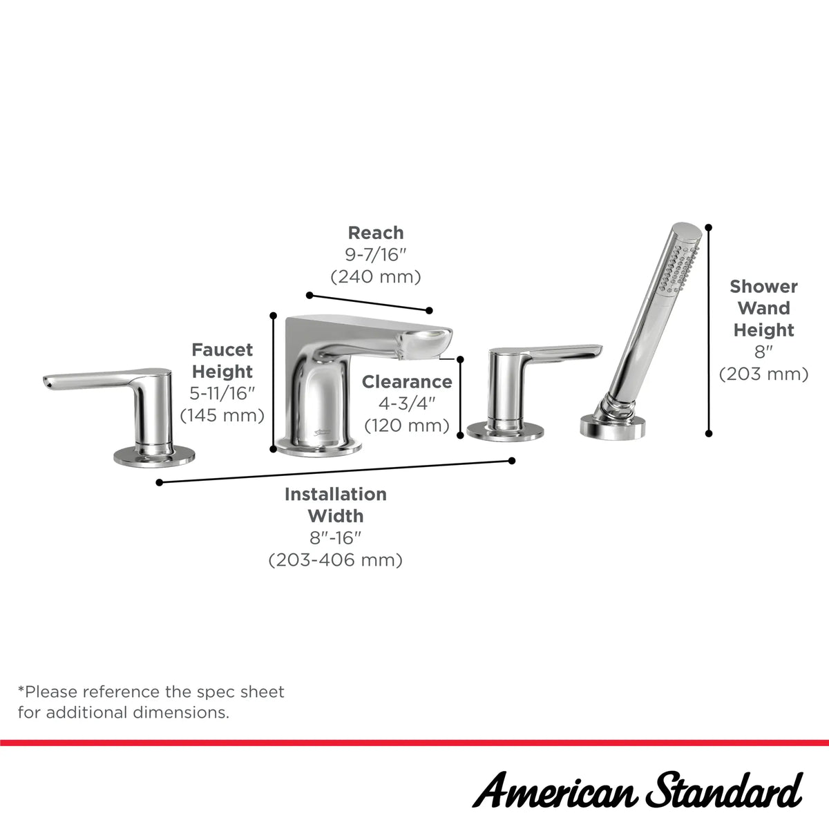 Studio® S  Bathtub Faucet With Lever Handles and Personal Shower for Flash® Rough-In Valve // MATTE BLACK // 67969_StudioS_Infographic_T105901_0003_OCT2025_2_CDNwebp_9f897788-ba9c-44a2-bdc4-d8c7969a6520.webp