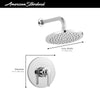 [TU105501.002] Studio® S 2.5 gpm/ 6.8 L/min  Shower Only Trim With Rain Showerhead With Double Ceramic Balance Cartridge With Lever Handle - Polished Chrome