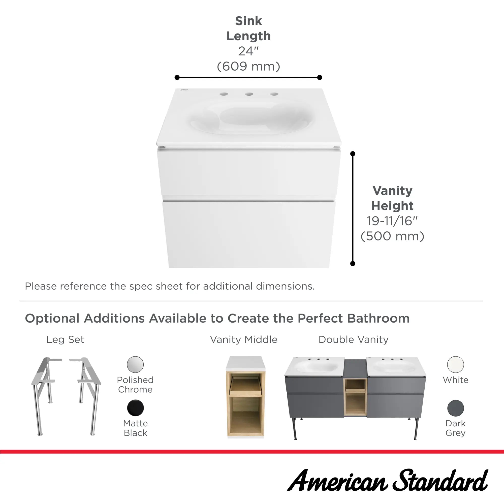Studio® S 24-Inch Vitreous China Vanity Sink Top 8-Inch Centers // 24 IN / WIDESPREAD / WHITE // 68018_StudioS_Infographic_1297008_8725024_0001_SEPT2025_1_CDNwebp.webp