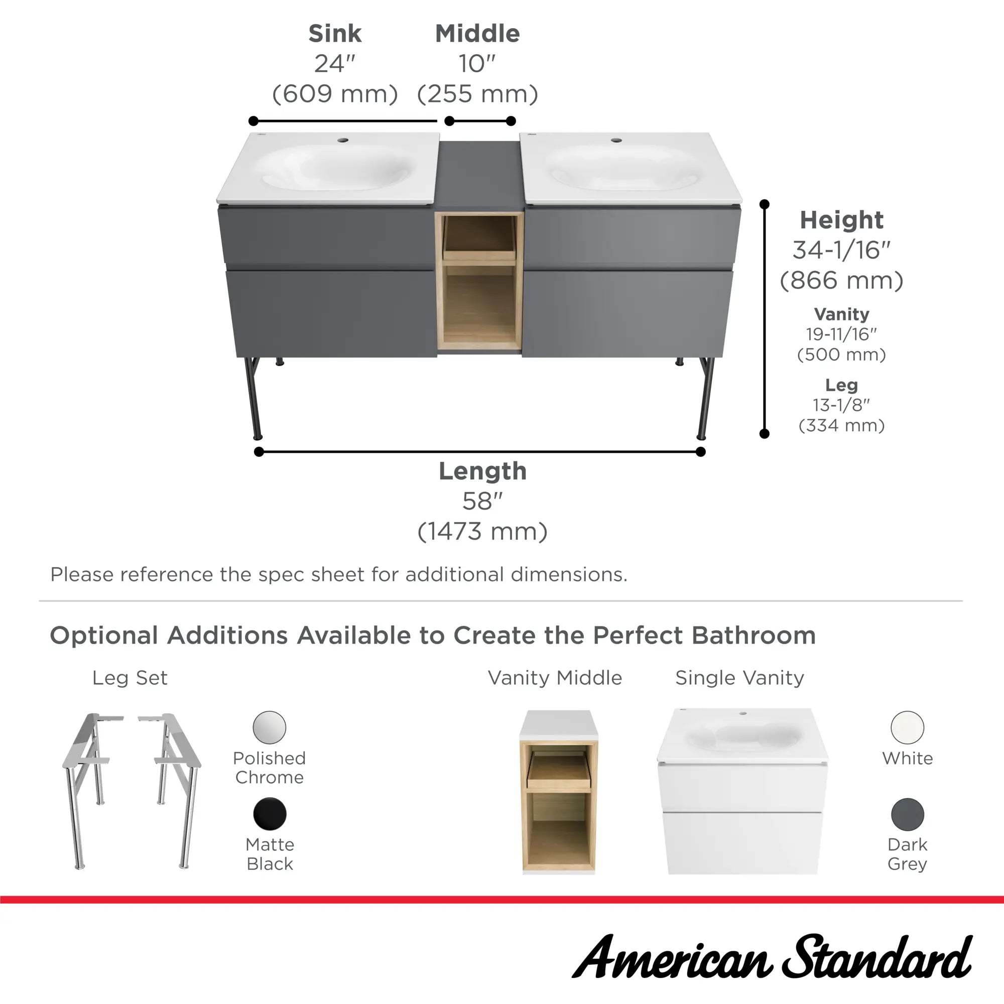 Studio® S 24-Inch Vitreous China Vanity Sink Top Center Hole Only // 24 IN / SINGLE HOLE / WHITE // 68019_StudioS_Infographic_1297001_8725024_0002_SEPT2025_1_CDNwebp.webp