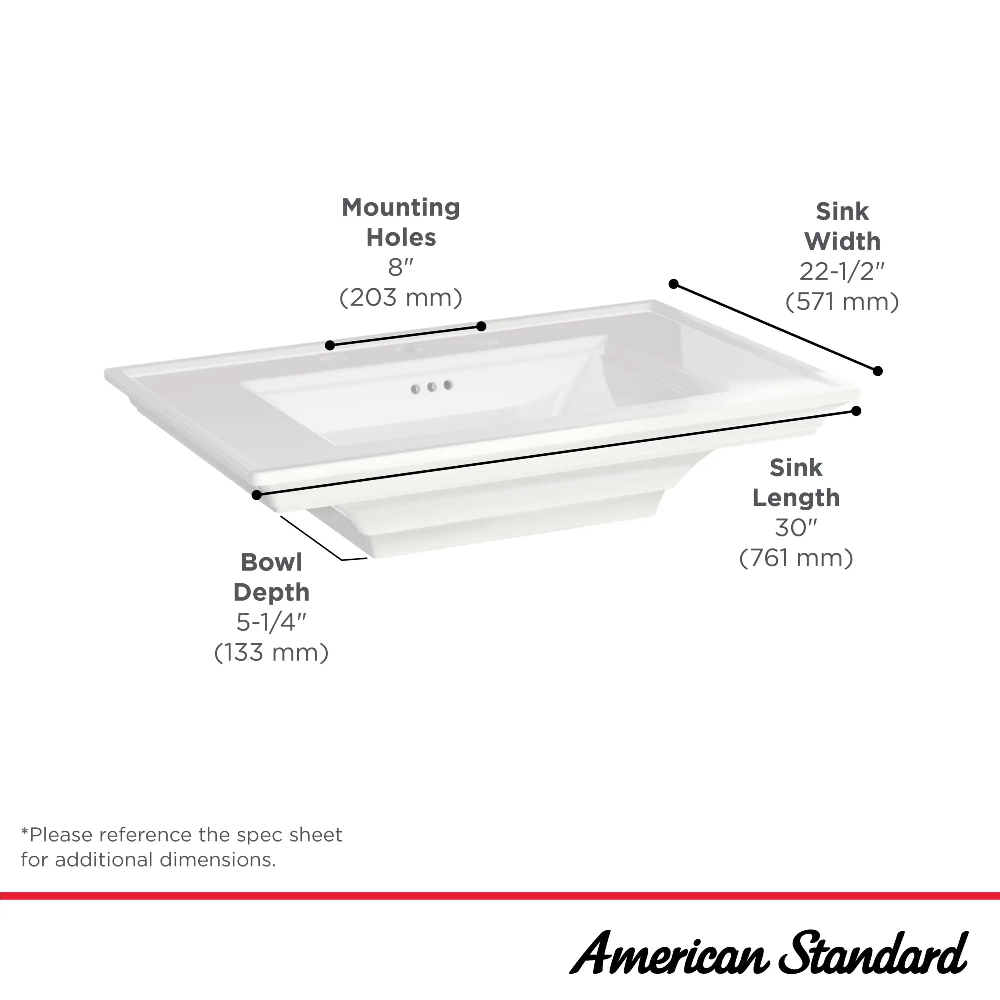 Town Square® S 8-Inch Widespread Pedestal Sink Top // WHITE // 68118_TownSquareS_Infographic_0297008_0001_SEPT2025_1_CDNwebp.webp
