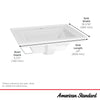 [1203001.020] Town Square® S Drop-In Sink With Center Hole Only - White