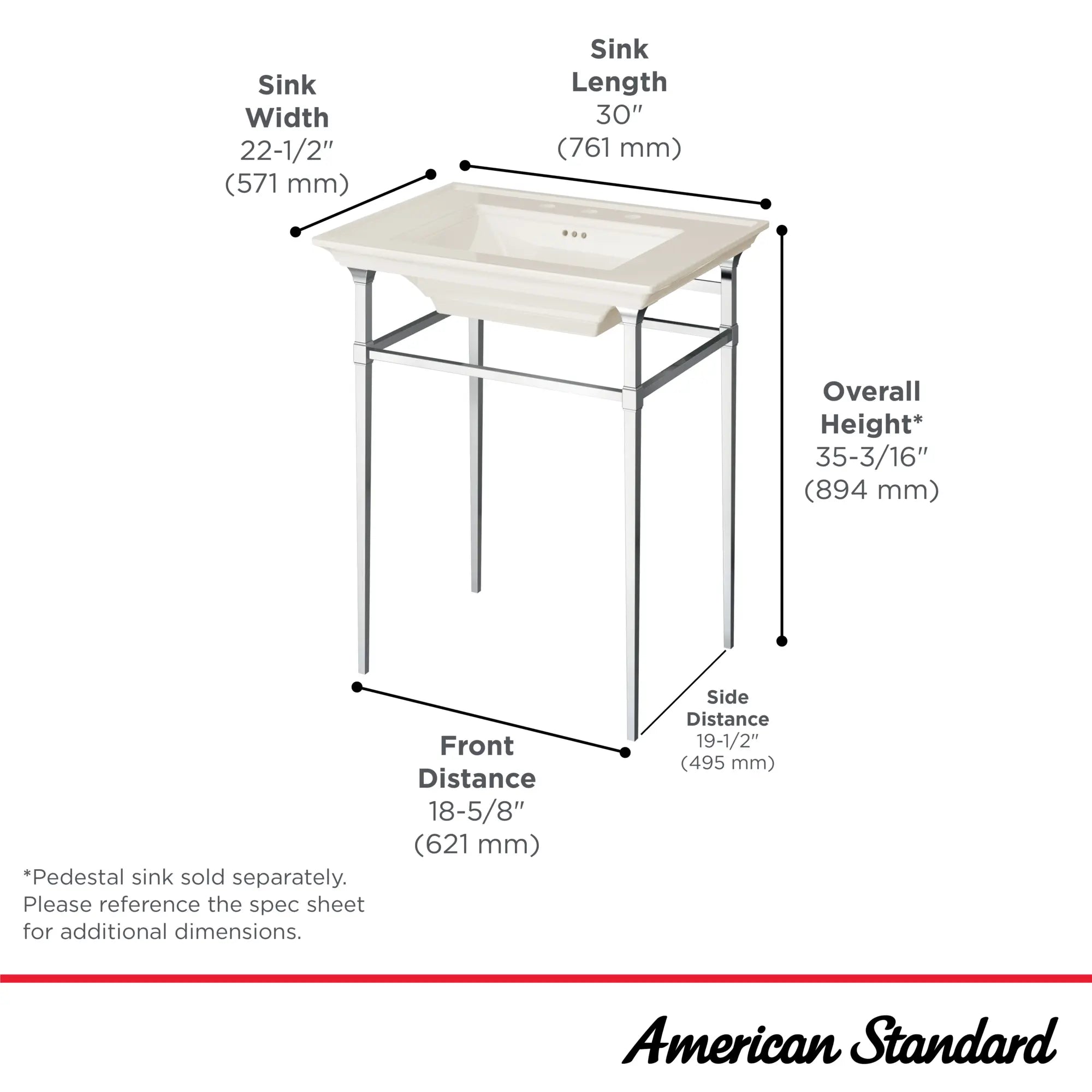 Town Square® S Console Table // POLISHED CHROME // 68132_TownSquareS_Infographic_8721000_0001_SEPT2025_1_CDNwebp.webp