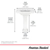 [0297800.020] Town Square® S 8-Inch Widespread Pedestal Sink Top and Leg Combination - White