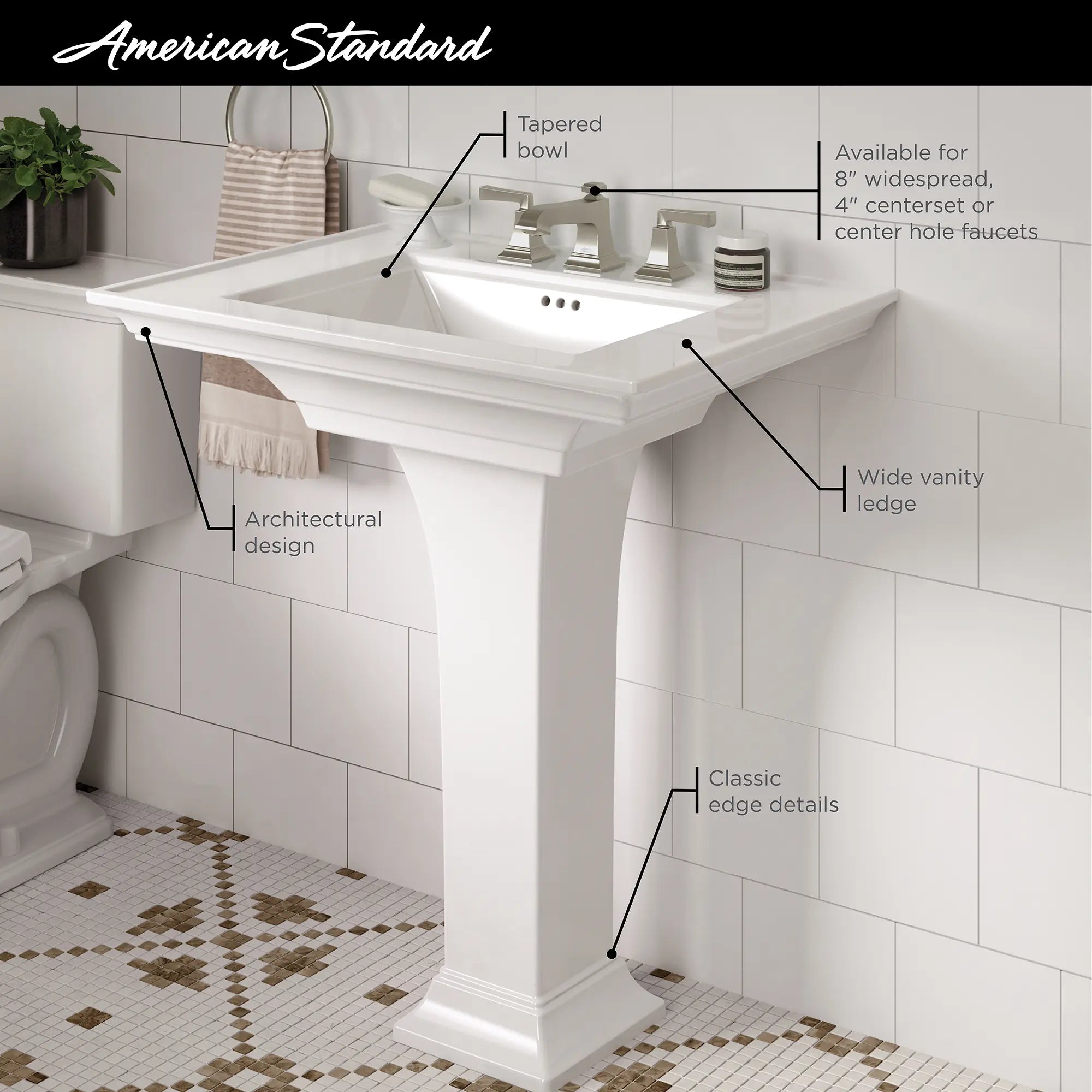 Town Square® S 8-Inch Widespread Pedestal Sink Top and Leg Combination // WHITE // 68136_2019_AS_Town_Square_S_Bath_Sink_Pedestal_0297800_Infographic_0_CDNwebp.webp