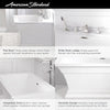 [2546004.020] Town Square® S 68 x 36-Inch Freestanding Bathtub Center Drain With Integrated Overflow - White
