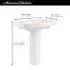 [0328100.020] Townsend® Center Hole Only Pedestal Sink Top and Leg Combination - White
