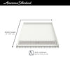 [3838AM-FCOL.218] Townsend 38 x 38-Inch Single Threshold ADA Shower Base With Center Drain - Soft White
