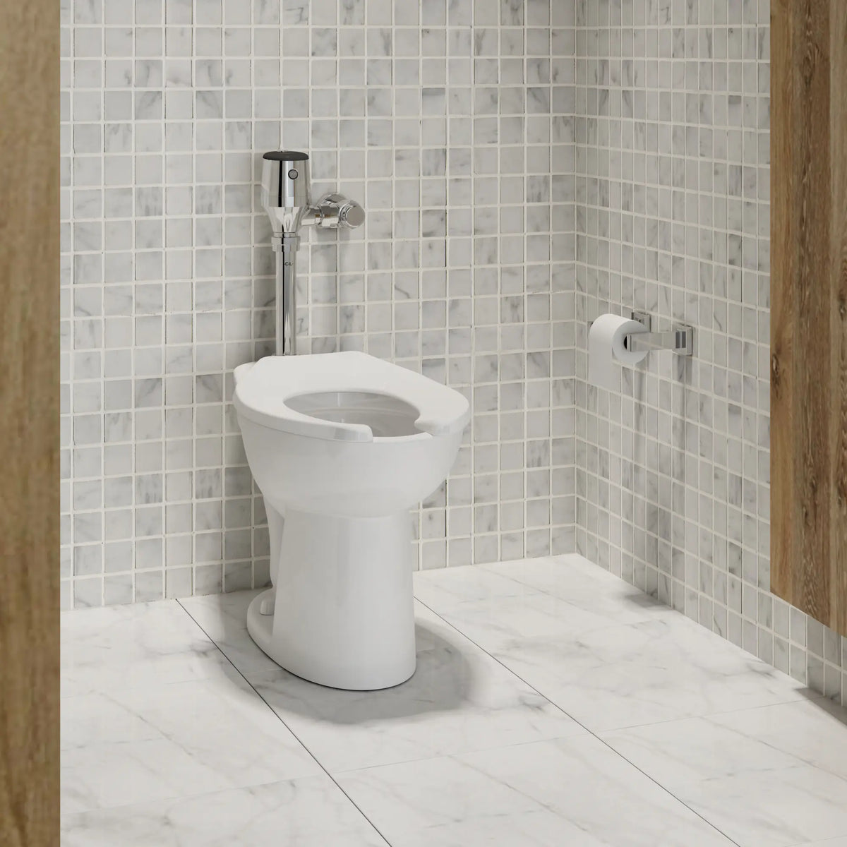 Ultima® Selectronic® Exposed Toilet Flush Valve, Diaphragm Type, Battery, 1.1 gpf/4.2 Lpf // POLISHED CHROME // 74687_B-6247121.002_CDNwebp.webp