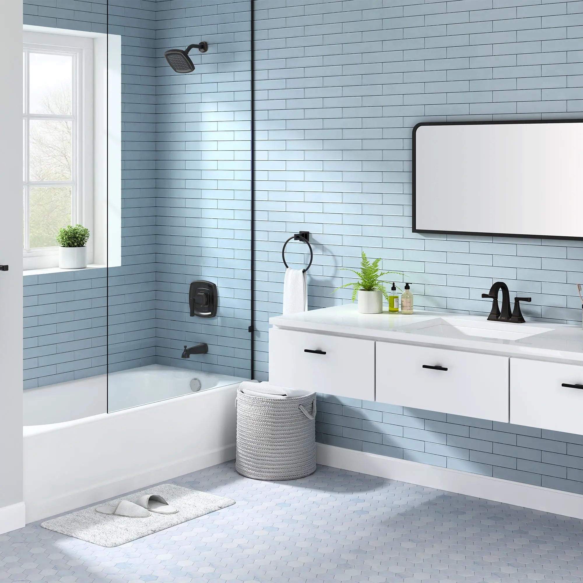 Westerly 4-In. Centerset 2-Handle Bathroom Faucet 1.2 GPM with Lever Handle // LEGACY BRONZE // 74957_B-7012201278_7012502278_CDNwebp.webp