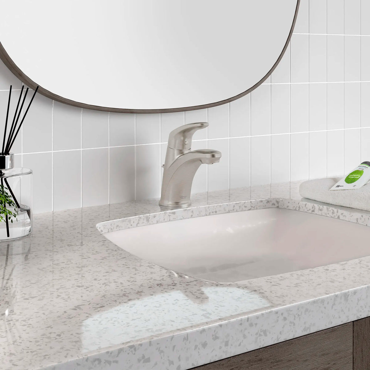 Colony® PRO Single Hole Single-Handle Bathroom Faucet 1.2 gpm/4.5 L/min With Lever Handle // BRUSHED NICKEL // 76383_B-7075100295_3_CDNwebp.webp