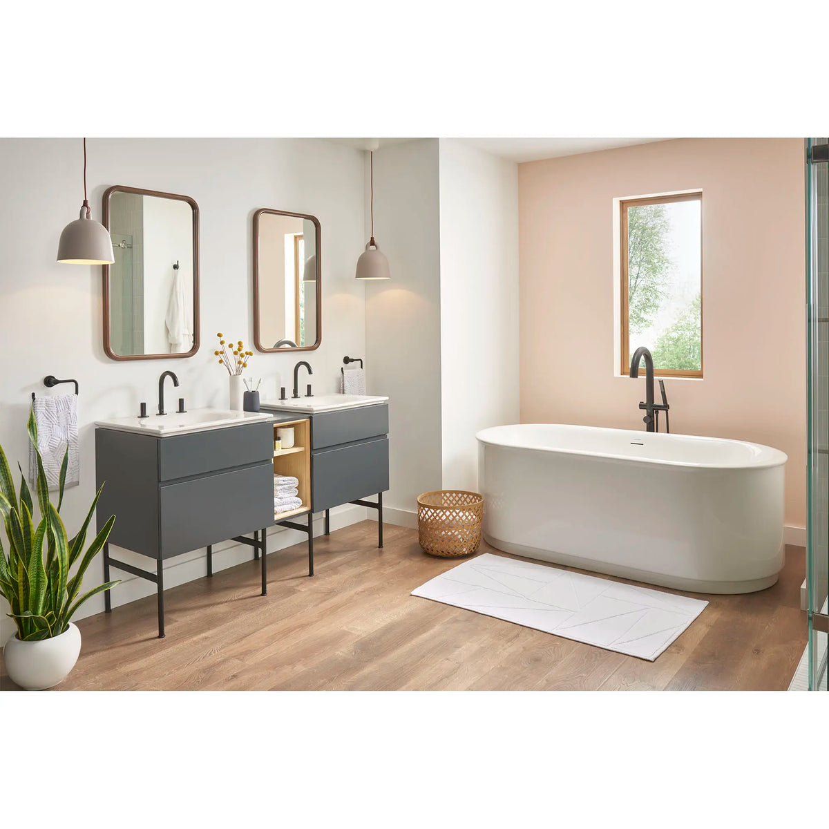 Studio® S 8-Inch Widespread 2-Handle Bathroom Faucet 1.2 gpm/4.5 L/min With Lever Handles // MATTE BLACK // 76711_B-7105821243_1297008020_8725024477_8727000477_8722000243_T064951243_2549004020_CDNwebp.webp