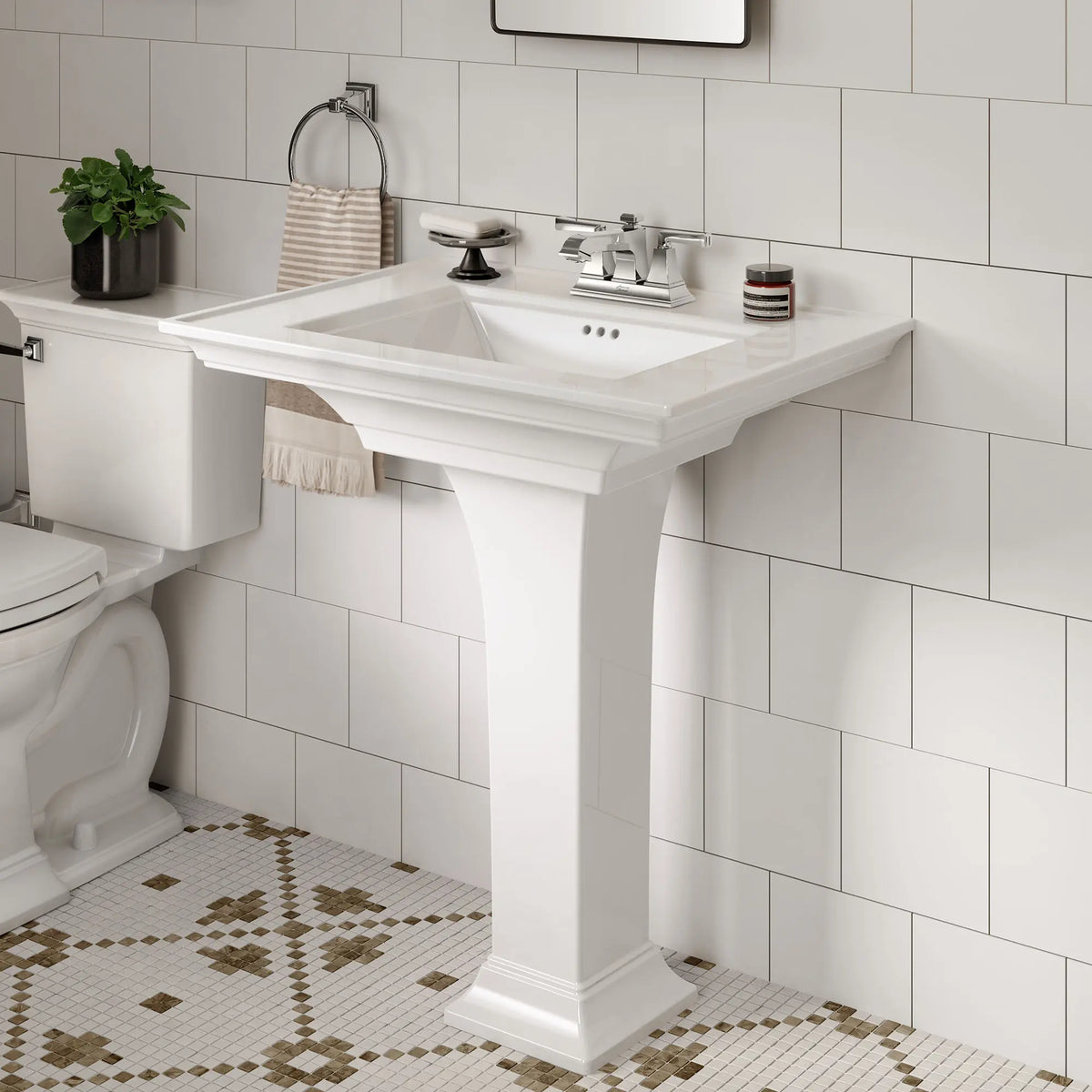 Town Square® S 4-Inch Centerset 2-Handle Bathroom Faucet 1.2 gpm/4.5 L/min With Lever Handles // POLISHED CHROME // 79675_B-7455207002_0297400020_1_CDNwebp.webp