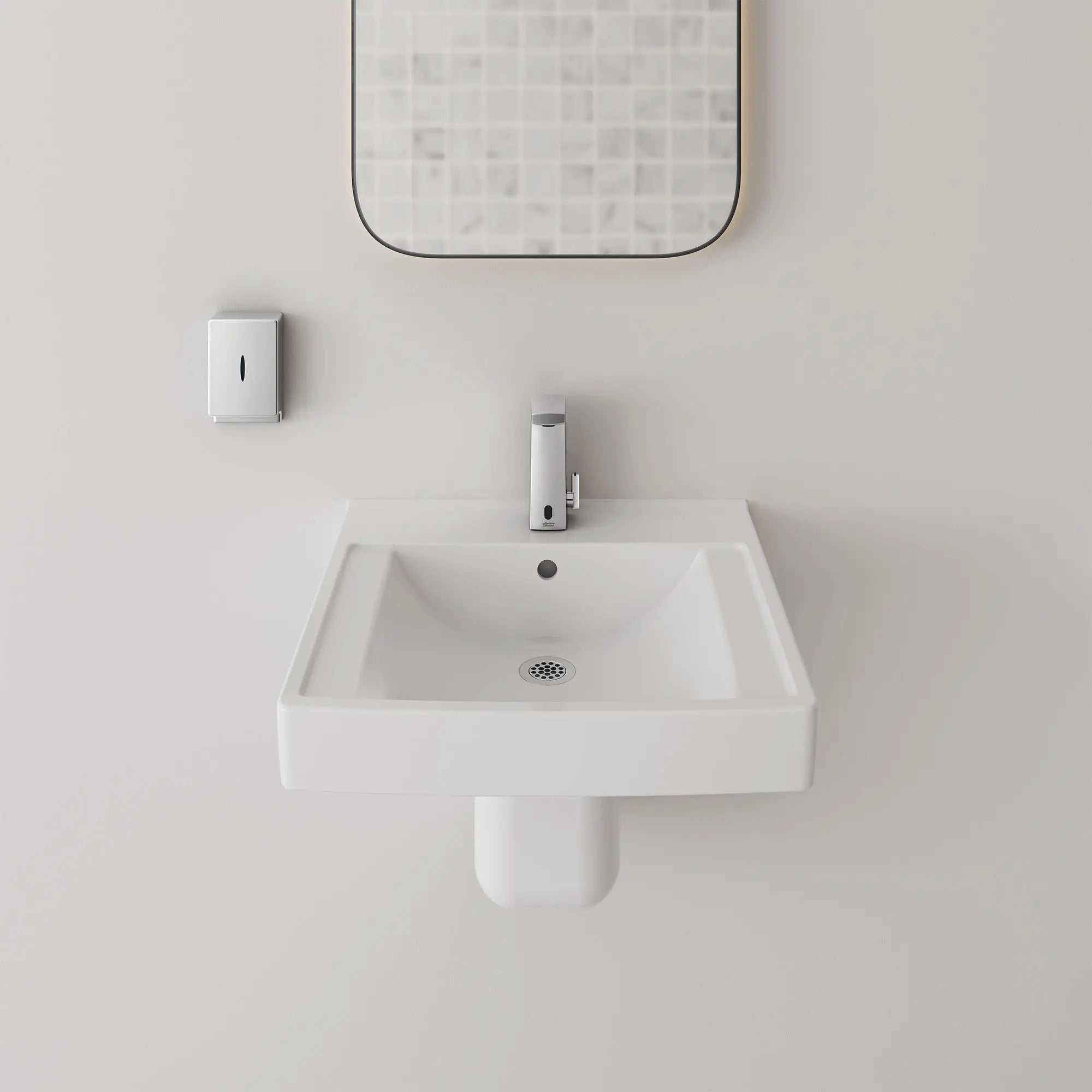 Decorum® 21 x 20-1/4-Inch (533 x 514 mm) Wall-Hung EverClean® Sink With Center Hole Only // WHITE // 82247_B-9134001EC020_0059020EC020_7025305002_1_0_CDNwebp.webp