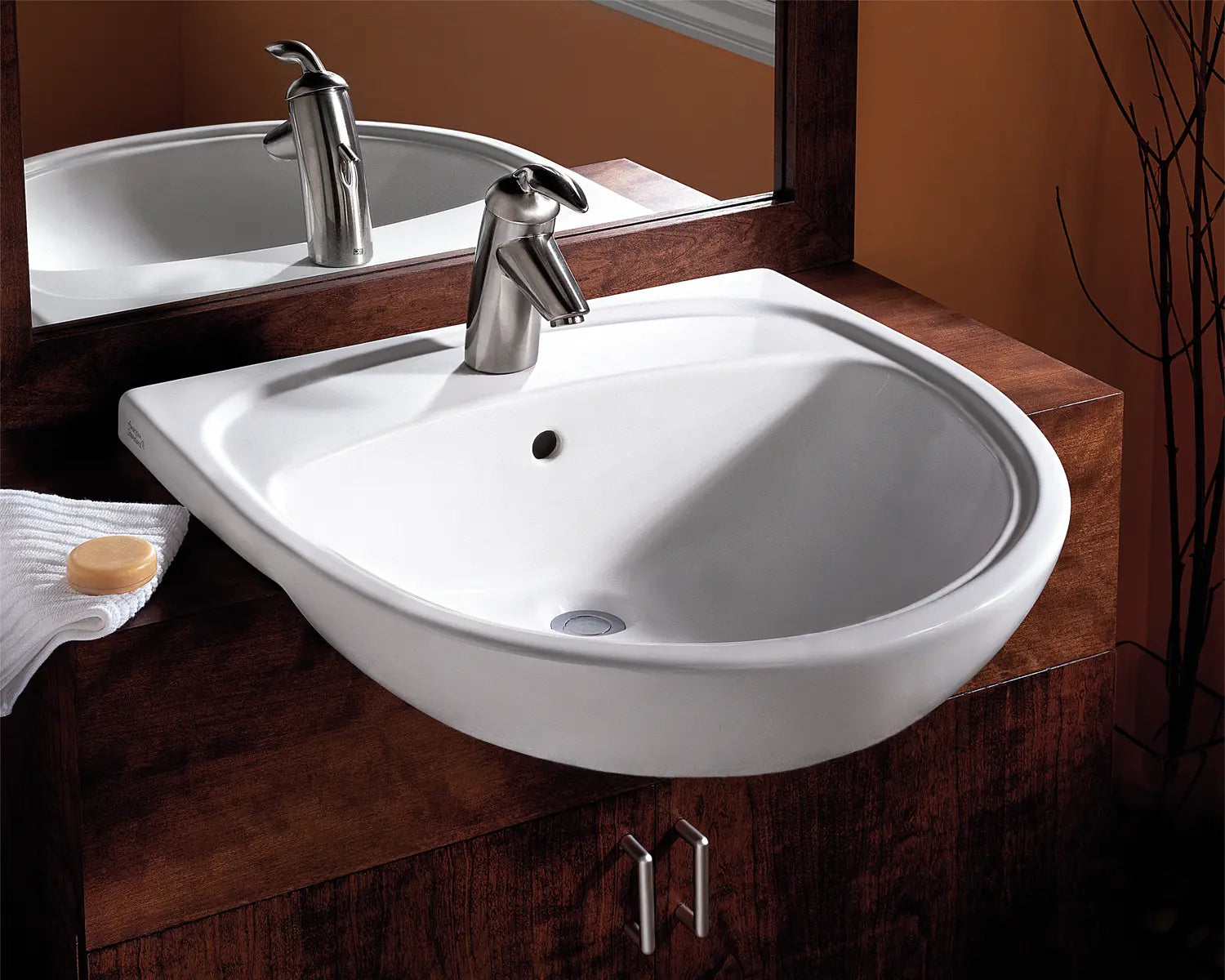 Mezzo Semi-Countertop Sink With Center Hole Only // WHITE // 82695_B-9960001020_CDNwebp.webp