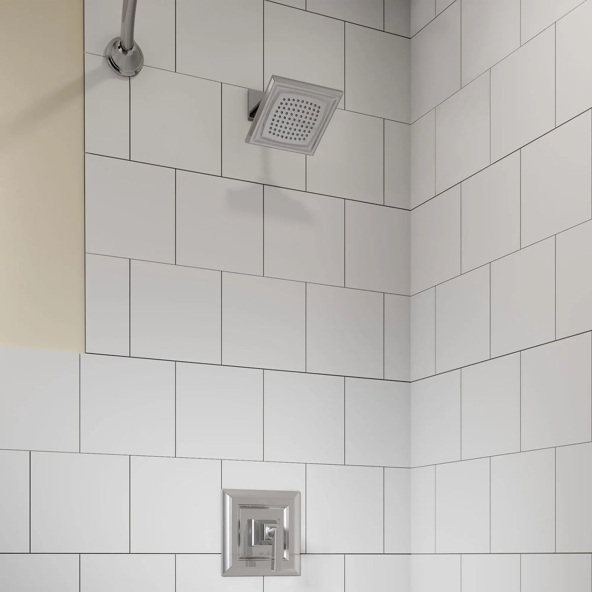 Town Square S 2.5 gpm/9.5 L/min Shower Trim Kit With Single Function Showerhead, Double Ceramic Pressure Balance Cartridge With Lever Handle // POLISHED CHROME // 87290_B-T455501002_CDNwebp.webp